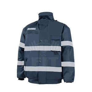 Wholesale High-Safety Work Jacket Customizable Polyester Winter Protective Retardant Safety Clothing Waterproof with Logo - Product Image 1