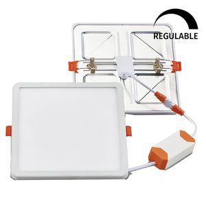 Faretto LED da incasso quadrato, dimmerabile e regolabile nel taglio, 20W 2200Lm 4000K (F-Bright 2801563) - Product Image 1