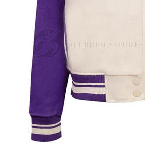 Vestes d'université recadrées pour femmes de qualité supérieure avec emballage personnalisé manches longues meilleures vestes de baseball pour dames - Product Image 5