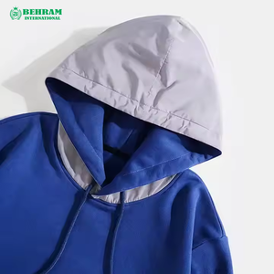 Unisex 100% Cotton <b>Thick</b> <b>Fleece</b> Terry Blank Regular Fit Pullover 600 GSM Solid Heavyweight Hoodies Sweatshirts Quick Dry - Product Image 2