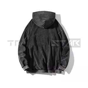 Hombres Retro Europeo Americano Primavera Otoño Personalizado Impreso 100% Algodón Sudaderas con capucha Sudaderas Instagram Marca de moda Lavado Do - Product Image 3