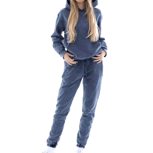 Nouveau Survêtement Solide Tendance Uni Personnalisé Meilleur Design Hommes Survêtement Meilleure Vente Survêtements Lavé à l'acide Slim Fit Heavyweight - Product Image 5