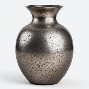 Jarrón de Flores de Aluminio Hecho a Mano con Acabado Antiguo, Diseño Decorativo Tallado, Estilo Costero, Ecológico para Interiores de Hogar y Hotel - Product Image 2