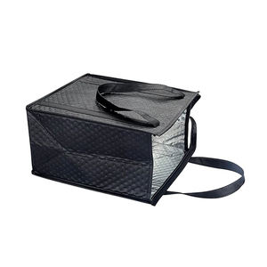 Sac isotherme d'épicerie de réfrigérateur durable en nylon noir et bleu 6.9 litres de capacité imprimée - Product Image 2