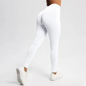 Mallas deportivas supersuaves con bolsillos para mujer, pantalones ajustados de cintura alta para entrenamiento, Yoga, correr, realce, gimnasio, Fitness, para mujer - Product Image 4