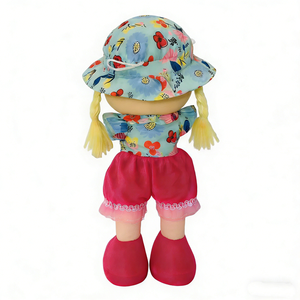 unique <b>plush</b> Pink bunny <b>plush</b> with closed eyes ,Love ear rabbit stuffed doll ,Cute sleeping bunny <b>plush</b> toy - Product Image 6