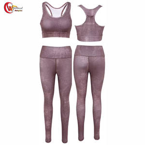 Vêtements professionnels de service OEM ensemble de yoga grande taille pour femmes ensemble de yoga respirant personnalisé pour femmes - Product Image 1
