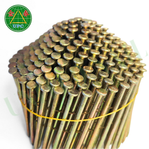 Clavos de bobina de vástago liso de 2 pulgadas con revestimiento amarillo para la fabricación de palés con vástago liso, el mejor precio de Direct Vietnam - Product Image 2