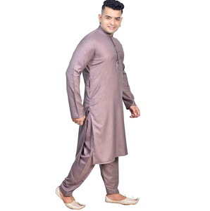 Nouvelles Robes de Mariage Shalwar Kameez pour Hommes 2026 – Design Pakistanais Élégant Couleur Unie de Haute Qualité – Salwar Kameez Musulman pour Hommes - Product Image 1