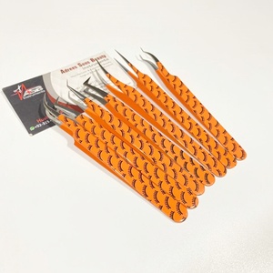 65 Degree <b>Angle</b> Lash Print Eyelash Tweezers Paper-Coated Slim Boot with <b>Stainless</b> <b>Steel</b> Pointed Tip Eyelash Extension Tweezers - Product Image 2