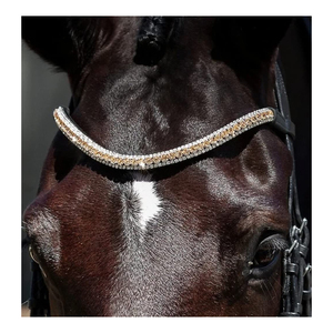 Elegante Lumiere Ecuestre Madeline Enrollado de cuero Brida Caballo Productos - Product Image 3