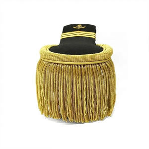 Badges de broderie uniformes personnalisés de haute qualité Épaulettes brodées à la main en gros Épaule personnalisée - Product Image 2