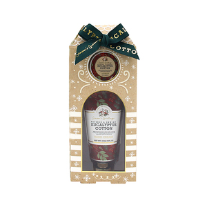 Coffret Cadeau Duo Bain Coton Eucalyptus – Collection Soins de la Peau Naturels pour Spa et Voyage - Product Image 1