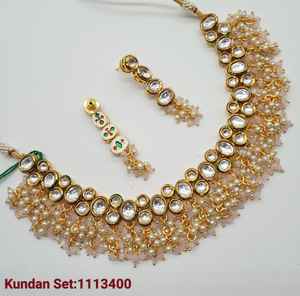 <b>INDIAN</b> TRADITIONAL and FASHIONABLE COPPER <b>JEWELLERY</b> BRIDAL WEDDING <b>JEWELLERY</b> <b>SET</b> for WOMEN EARRINGS and NECKLACE <b>SET</b> - Product Image 1