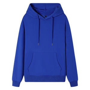 Sweat à capuche 100% pur coton personnalisé surdimensionné de couleur unie avec logo personnalisable pour hommes, tenue ample, sport décontracté, vente en gros - Product Image 5
