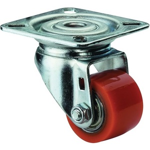 Ruedas Giratorias de Poliuretano de 35 mm para Muebles, Capacidad de Carga de 100 kg, con Placa de Montaje, Diámetro de Rueda de 35 mm - Product Image 1