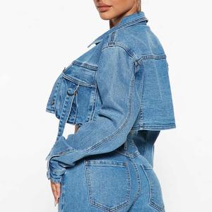 Dernière conception en gros femmes vestes en jean de haute qualité tenue décontracté nouveau 2025 respirant femmes vestes en jean OEM entretenu - Product Image 2