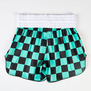 Shorts de Muay Thai en sublimation en gros, ouverture latérale à bande élastique, lavables, pour sports de combat, kick-boxing, Muay Thai - Product Image 2