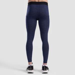 GA 2.0 Navy <b>Compression</b> <b>Men's</b> Leggings Premium Performance Pant <b>for</b> Fitness and Training - Product Image 3