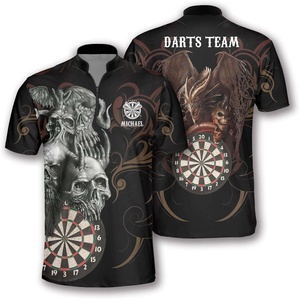 Jerseys de dardos personalizados para hombres, jerseys de dardos personalizados sublimados con tinte con nombre de jugador, nombre de equipo - Product Image 1