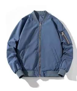 Blouson aviateur à logo personnalisé pour hommes Four Seasons OEM Logo brodé au design personnalisé Logo uni Hommes Femmes Manteau Vol extérieur - Product Image 1