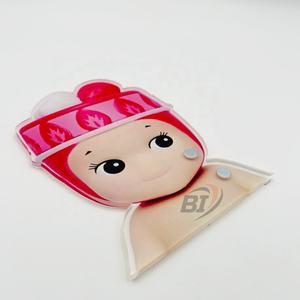 Private Label Smile Facing Lash <b>Tiles</b> Sustainable Acrylic <b>Magnetic</b> Lash Plate Pink Cartoon Style Eyelash Extension Tool - Product Image 5