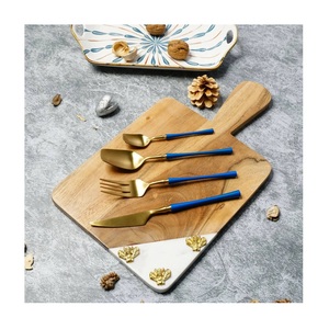 Juego de Cubiertos de acero inoxidable con mango en forma de rama de árbol único de bajo precio, cubiertos de restaurante para fiestas - Product Image 4