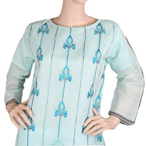 Kurti Bordado Elegante para Mujer - Color Cian - Product Image 2