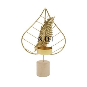 เชิงเทียนโลหะคุณภาพสูงมาตรฐานการออกแบบที่ไม่ซ้ำใครเชิงเทียนโลหะสำหรับงานแต่งงานโรงแรมหรูเครื่องใช้บนโต๊ะอาหารตกแต่ง - Product Image 3