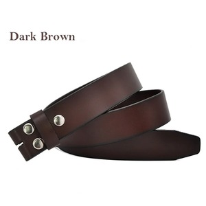 Ceinture en cuir véritable 100% pour homme, cuir de vache, largeur 3.8 cm, avec boucle en acier, cuir monocouche pour jean - Product Image 5