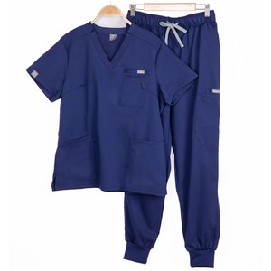 Vente en gros Uniformes médicaux d'infirmière à manches longues unisexe à la mode avec chemisiers tricotés pour le travail hospitalier à usage chirurgical - Product Image 4