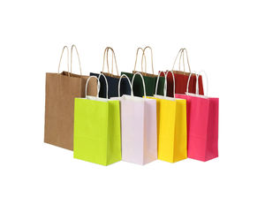 Custom Eco-Friendly Kraft Paper <b>Bags</b> <b>Gold</b> Foil Drip Recyclable Matte Aesthetic Coated Paper for Luxury Brand Supermarket - Product Image 4