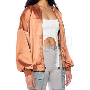 เสื้อแจ็คเก็ตผ้าซาตินสำหรับผู้หญิง เนื้อผ้าเรียบเนียนมันวาว ทรงสวยทันสมัย สวมใส่สบาย เหมาะสำหรับใส่ทุกวัน - Product Image 4