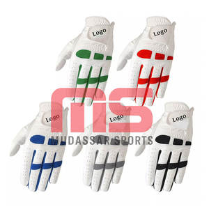 Guantes de golf profesionales de nuevo diseño transpirables y cómodos impresos personalizados y logotipo con logotipo personalizado de piel de oveja - Product Image 6
