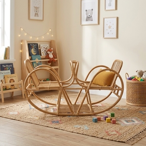 Silla Infantil de Ratán, Estilo Tradicional, Retro, Minimalista y Divertida, para Sala de Juegos, Asiento para Niños, para Cuarto Infantil - Product Image 4