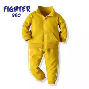 Nouveau design ensemble de survêtements évasés en coton pour enfants sweats à capuche et pantalons de survêtement à impression bouffante personnalisés Style décontracté pour l'été - Product Image 1