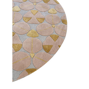 Alfombra de Lana y Viscosa Tejida a Mano Jaipur Wunderkammer Azul, Diseño Rectangular con Rayas Geométricas para Sala de Estar, Modelo Top-103 - Product Image 4