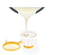 Afossa Gele Pudding Cakevorm Home Dessertbereiding Anti-aanbaklaag Deksels Keuken 9x9x12 CM Milieuvriendelijk Hittebestendig PP+PE