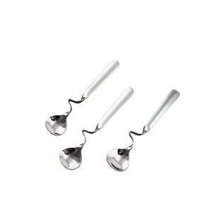 Cucharas de postre con mango de café y té de acero con pieza de diseño de mango con uso de cena de restaurantes gran oferta - Product Image 1