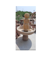 BABA MARBLES Banc de jardin artisanal en pierre de Jodhpur, finition pierre naturelle, durable, écologique, assise extérieure moderne