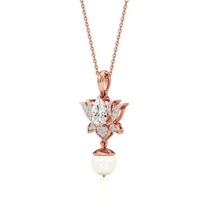 Jade <b>Amethyst</b> Rhodium-Plated Gold Charm <b>Pendant</b> - Product Image 2