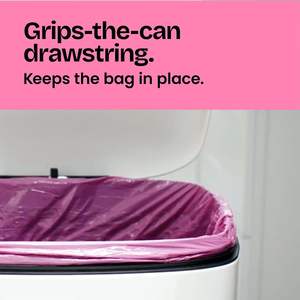 Sacs poubelle de cuisine Glad Tall 13 gallons, sacs poubelle MaxStrength à la senteur de fleurs de cerisier, avec cordon de serrage, 90 unités - Product Image 3