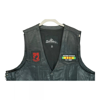 Gilet de moto en cuir véritable vintage, patchs, qualité supérieure, fabrication personnalisée, nouveau style 2025, gilets personnalisés