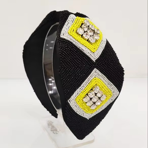 Hot Selling Elegant Fashion <b>Hair</b> Accessories Head Band Women Girls BLACK Color Felt Headband Wide Sponge <b>Padded</b> Plush Hairband - Product Image 1