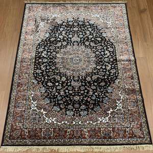 Derniers modèles de tapis persans en laine/coton à poils longs, fabriqués à la machine, tapis brodés Oushak à nœuds turcs, colorés, toutes tailles, pour salon - Product Image 1