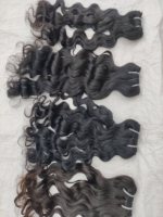 Cheveux Péruviens Remy Naturels Vierges Non Traités, Lisses et Ondulés, Cuticules Douces Alignées, Ondulation Naturelle, Qualité Supérieure 12A, 100 Grammes, Faits à la Machine