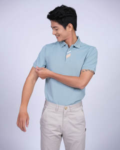 T-shirts polo coupe confortable doux respirant polyester spandex polo t-shirt uniformes scolaires vêtements pour femmes usine du Vietnam - Product Image 4