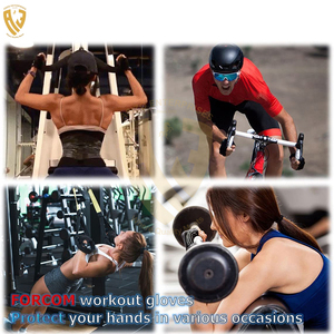 Guantes de cuero transpirables de medio dedo para hombres y mujeres, guantes deportivos antideslizantes para levantamiento de pesas, gimnasio, entrenamiento con mancuernas - Product Image 5