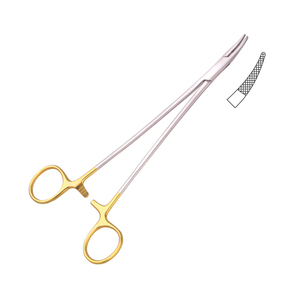 Portaagujas microvascular de alta calidad de 20,0 cm, instrumento quirúrgico de acero inoxidable recto de carburo de tungsteno Manual - Product Image 6