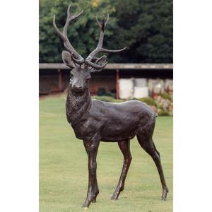 Tendance chaude solide tête de renne grand objet de jardin Antique ferme extérieur maison décorative tête de cerf Sculpture modèle Vintage - Product Image 4